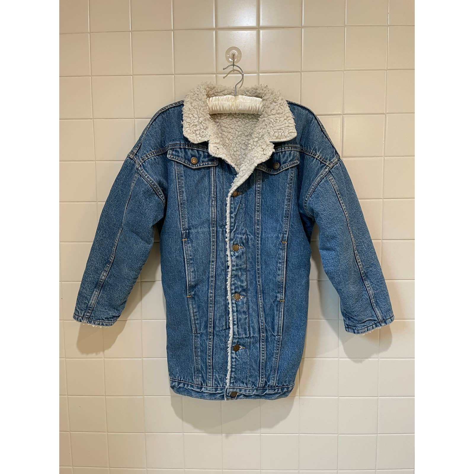 Vintage Hollywood Era Brand Sherpa Lined Jean Jacket Xs